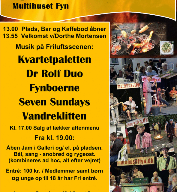 Bålhygge med snobrød! Musik og dans💃