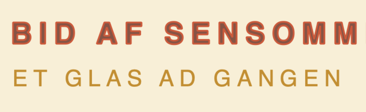 INVITATION: En bid af sensommer…