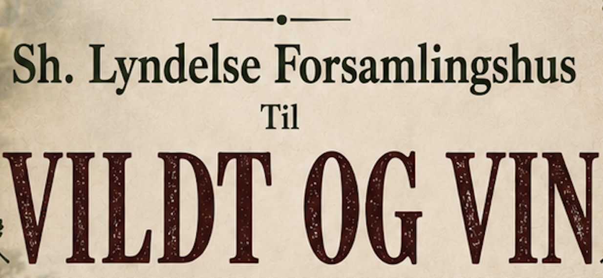 INVITATION: Vildt- og Vinaften