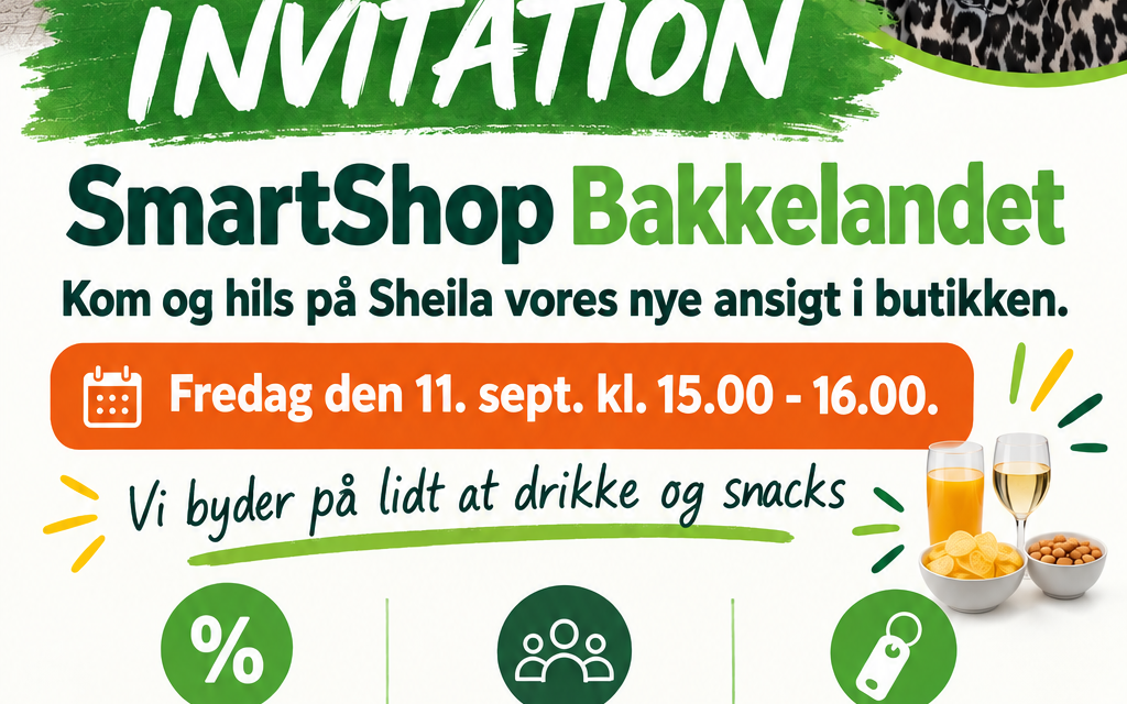 INVITATION – Kom og hils på Sheila i vores butik