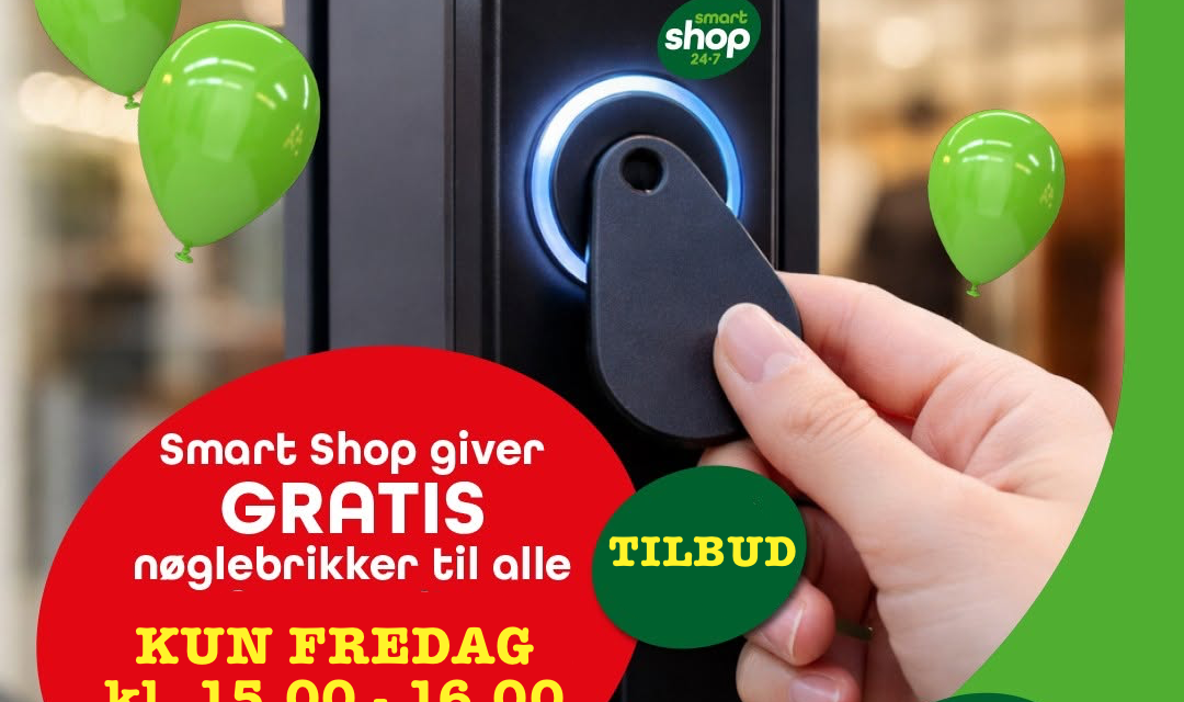 GRATIS nøglebrik til butikken