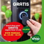 GRATIS nøglebrik til butikken